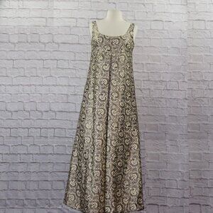 Vintage 60s Dynasty Regency Brocade Gown Dress